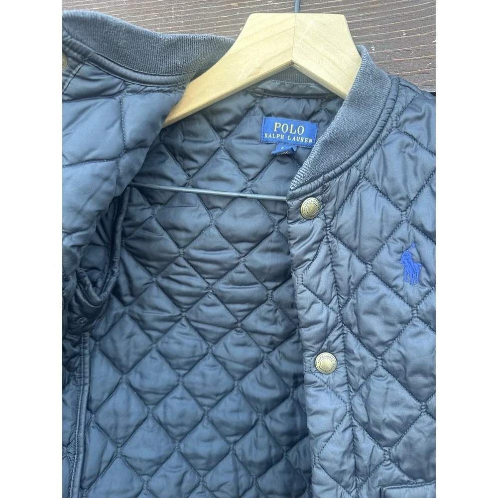 Polo Ralph Lauren Black Quilted Full Zip Jacket‎ Boys Size 4T